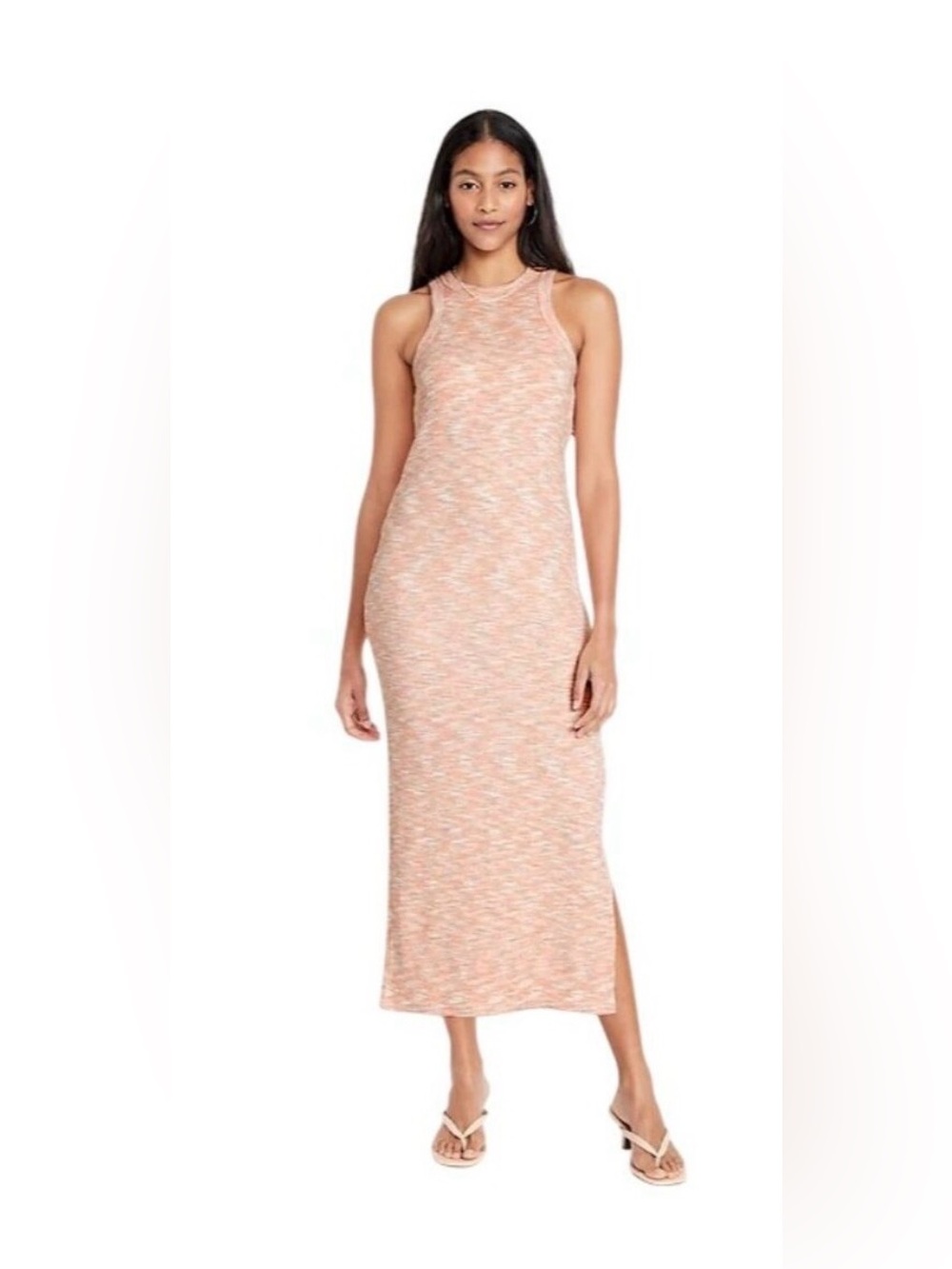 Old Navy light pink tied-Dye Maxi Knit Dress - M